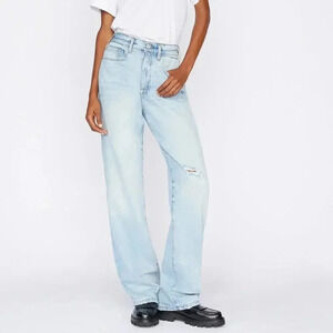 Frame Denim Le Jane Jeans in Winslow High Waisted Cotton Distressed Size 26